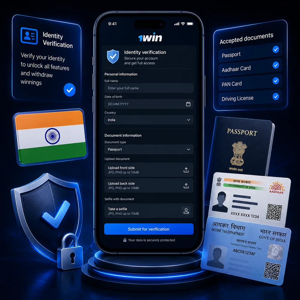 KYC 1win India